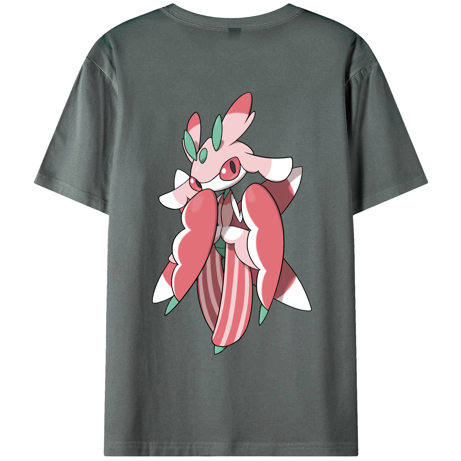 （画像用） ポケットモンスター Pokémon 綿100％ メンズ半袖Tシャツ（バックプリント） 通気性